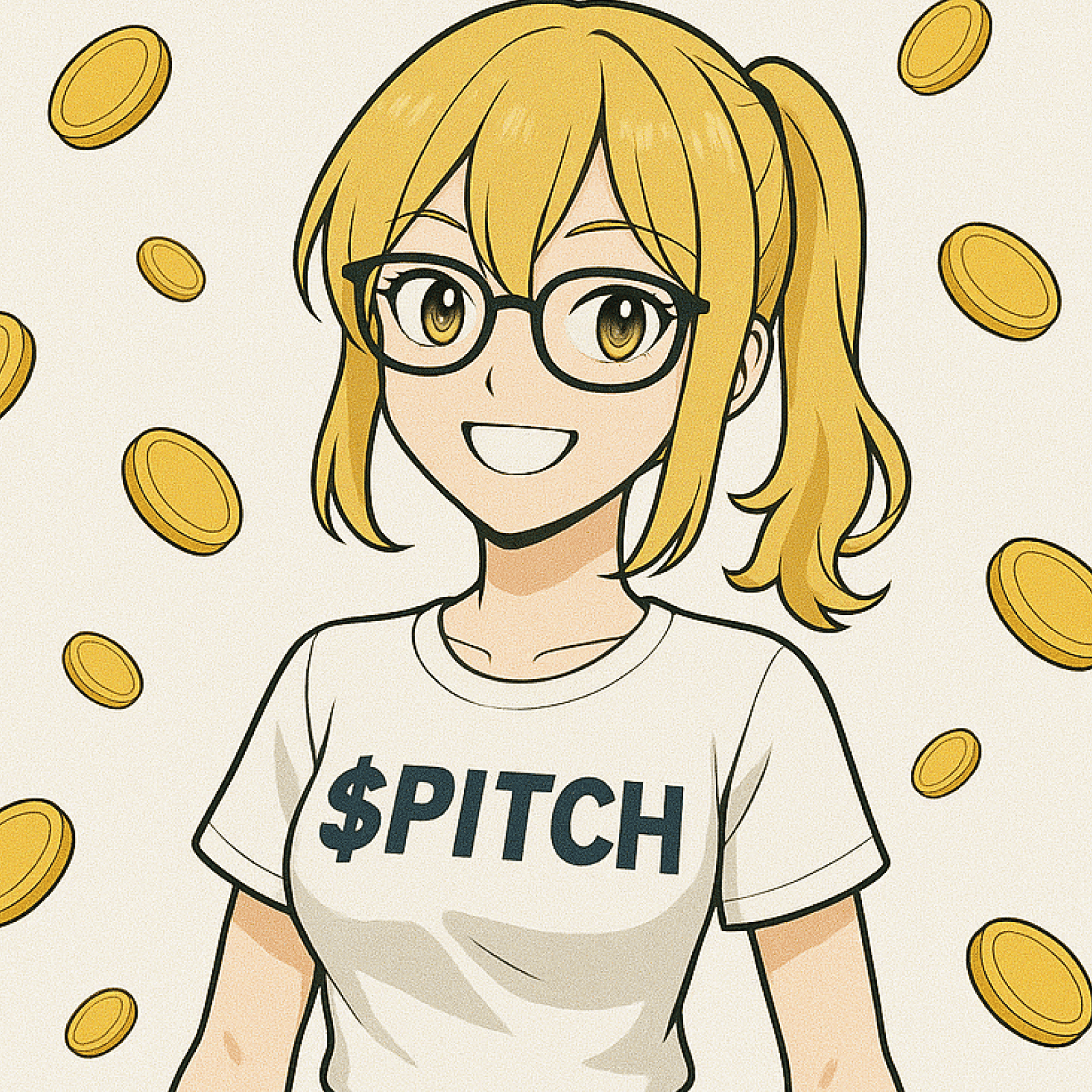 $PITCH token pixel art coin